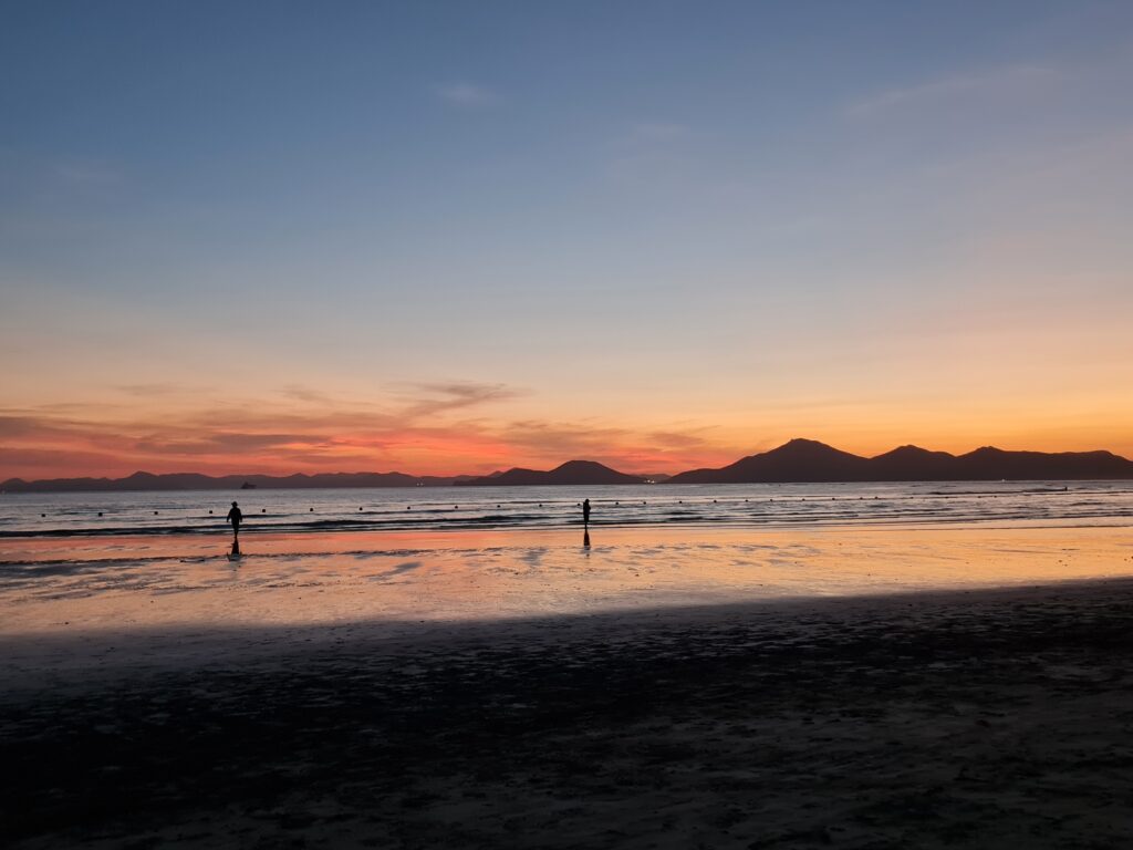 Dadaepo Beach im Sonnenuntergang